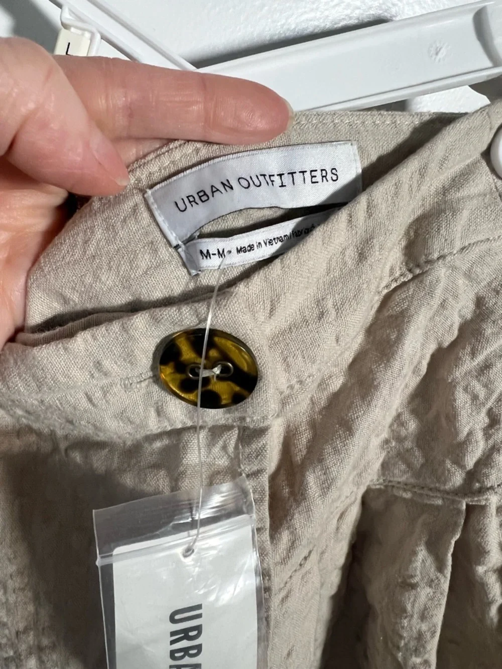 Urban Outfitters Wrap over Skirt with Tortoise Button NWT